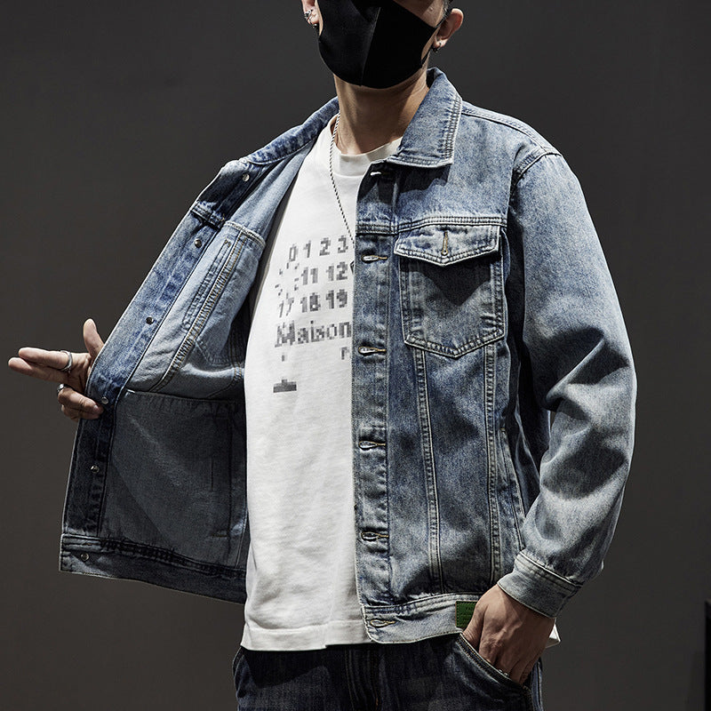 Heavy Industry Retro Denim Jacket Men