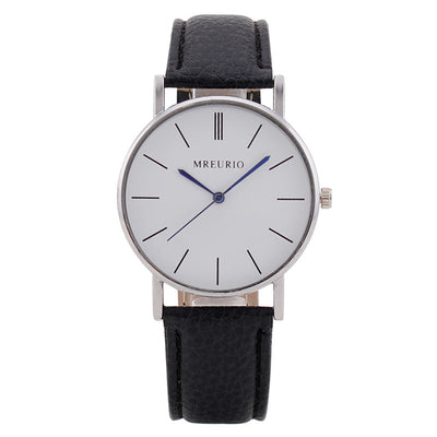 Fashion Large Dial Watch Men's Stitching Belt