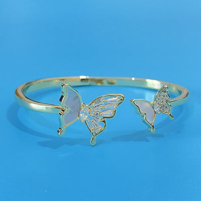 Natural Shell Asymmetric Butterfly Bracelet Sweet And Cool Temperament