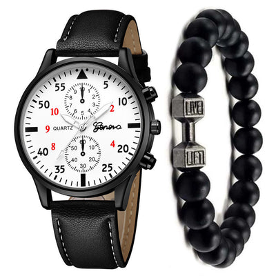 Men's Watch Fashion Quartz Watch Bracelet Set