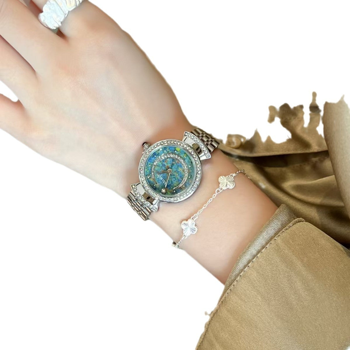 Starry Sky Fritillary Marble Watch For Women