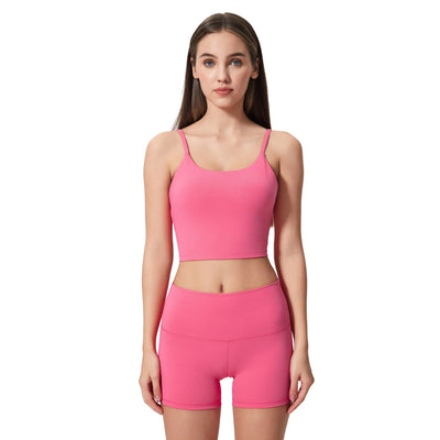 Yoga Jacket Women's Sports Underwear With Chest Pad Thin Belt Beauty Back