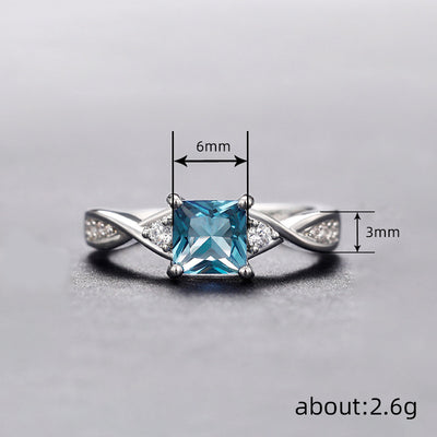 Micro Inlaid Zircon Elegant Ring