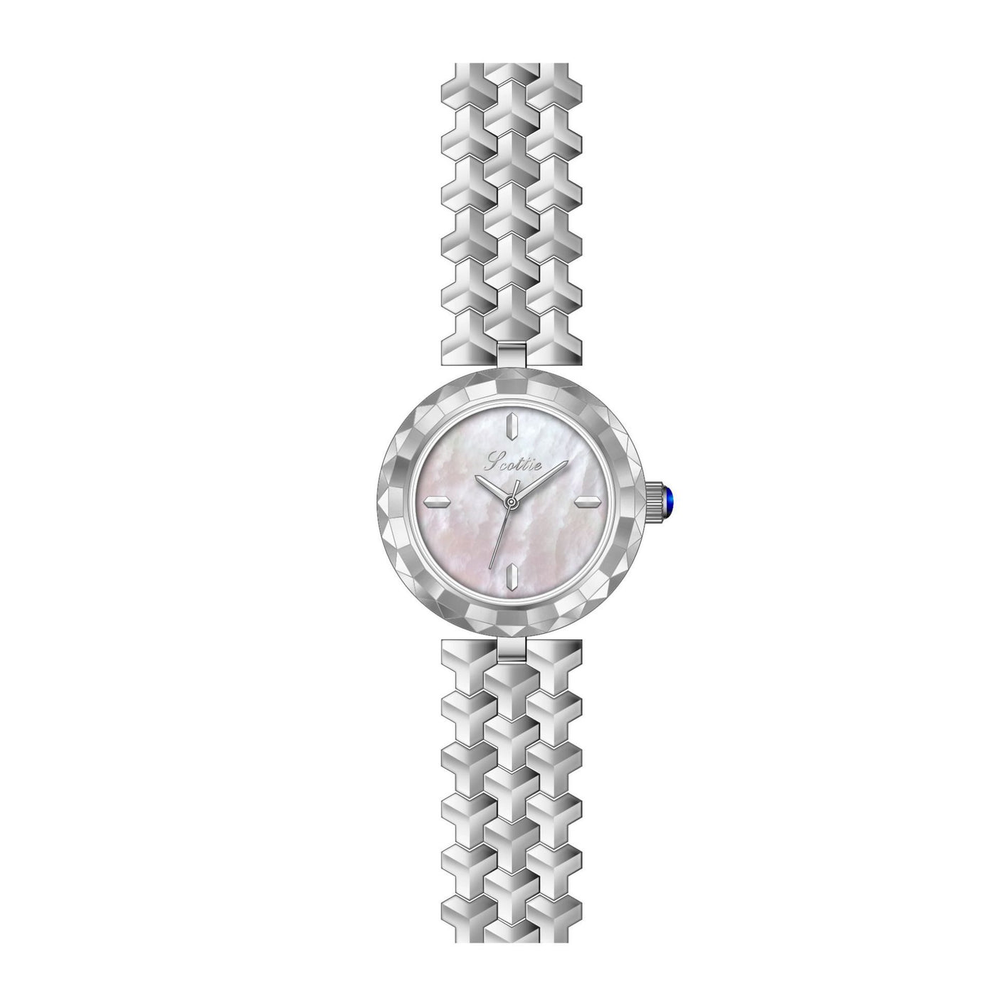 Middle Ancient Dial Diamond Women's Quartz Watch