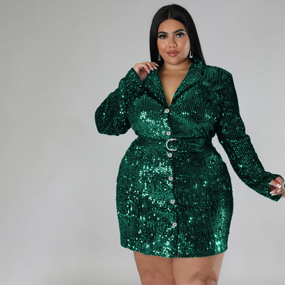 European And American Plus Size Female Suit Coat