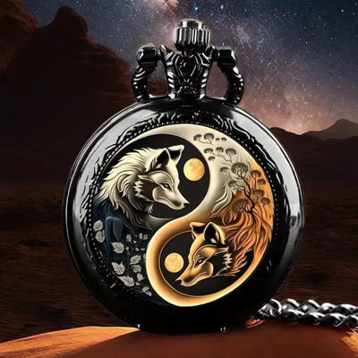 Color Pattern Medium Pocket Watch For Men And Women