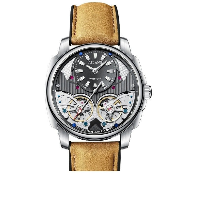 Automatic Mechanical Double Tourbillon Men's Watch