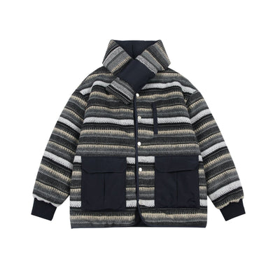 Japanese Winter Fashion Wear Woolen Cotton Clothes On Both Sides