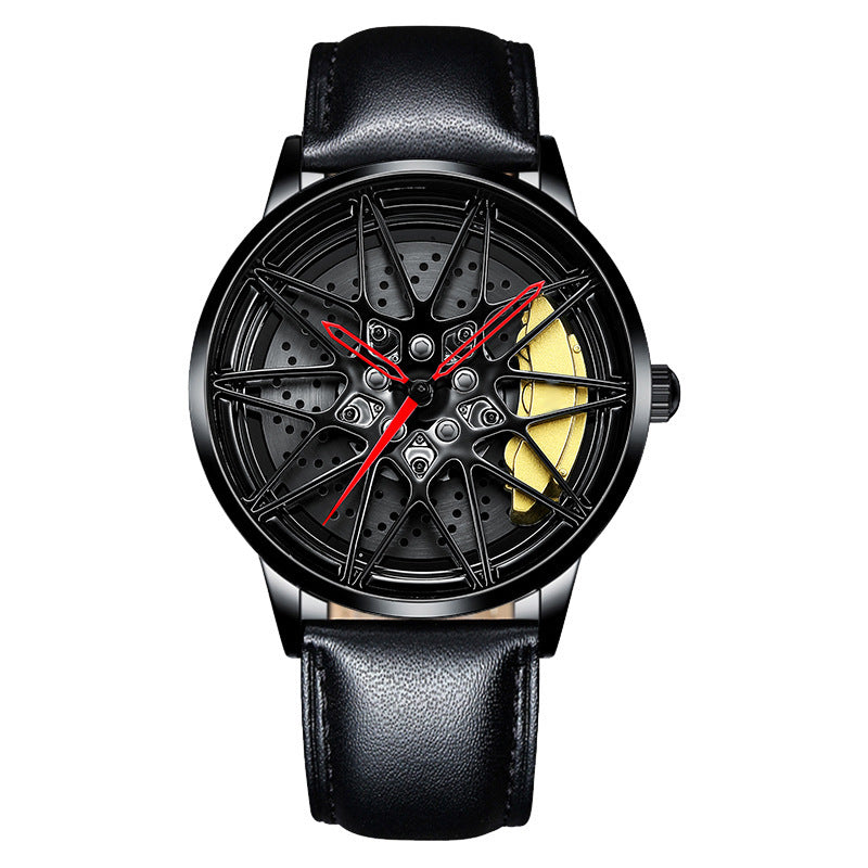 Men's Electronic Wheel Watch Hollow Three-dimensional