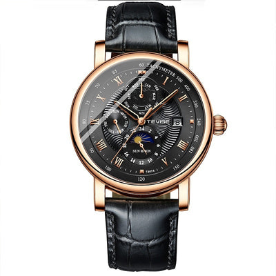 Men's Thin Calendar Large Dial Mechanical Watch