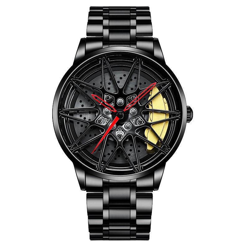 Men's Electronic Wheel Watch Hollow Three-dimensional