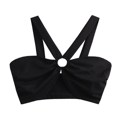 Sexy Hot Girl Short Halter Tube Underwear Top