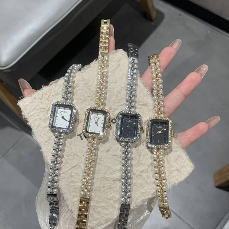 Women's Fashion Pearl Bracelet Watch