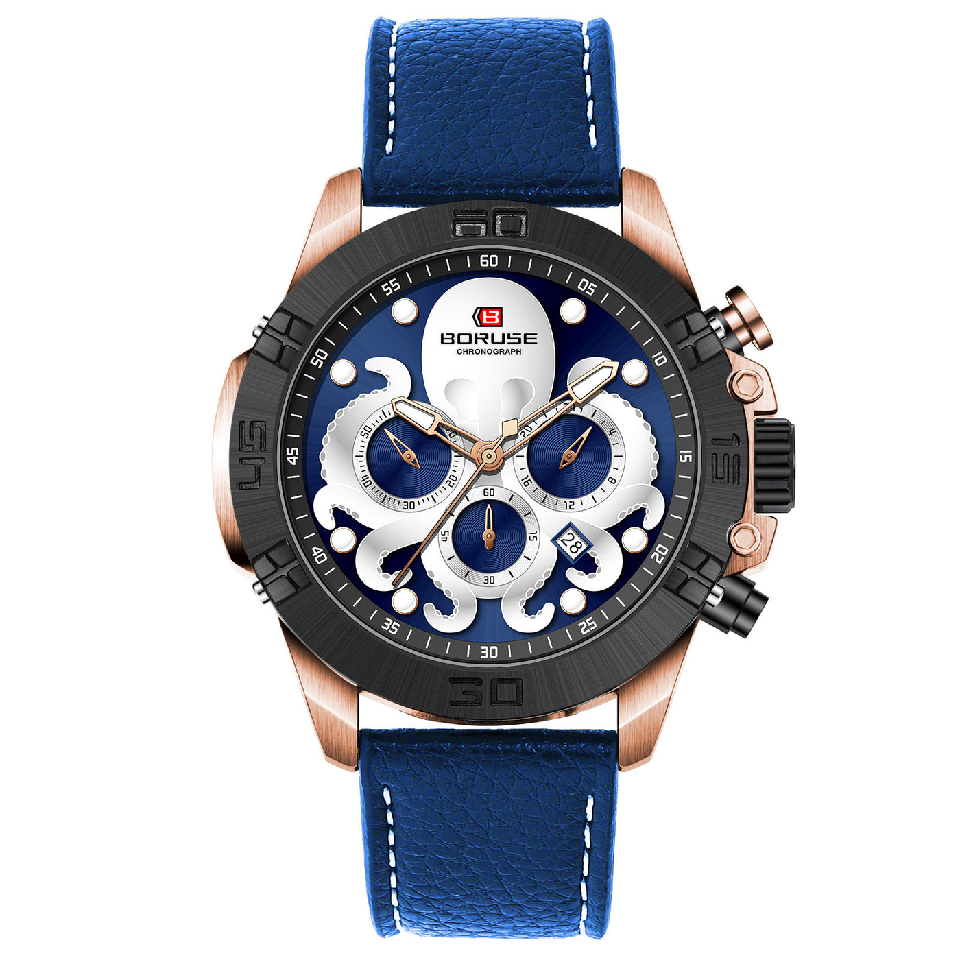 Octopus Waterproof Watch Men's Luminous Quartz Watch